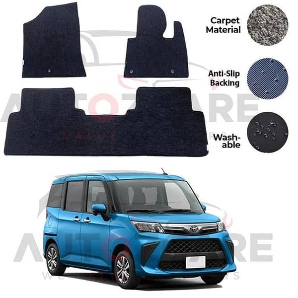 Toyota Roomy Genuine Fitting Carpet Floor Mat 3PCS - Model 2016-2025