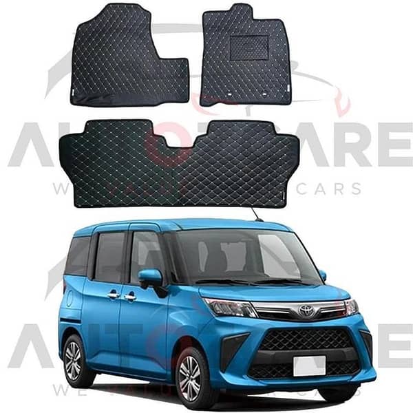 Toyota Roomy 7D Floor Mat ( Flat Style ) 3PCS - Model 2016-2025