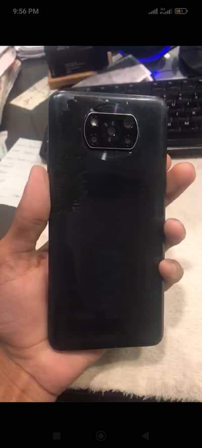 Poco x3 NFC 6+2/128gb ma ha with box exchange urgent sale karna hai