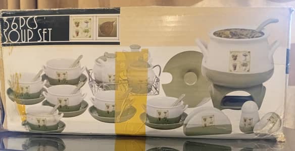 soup set 36 pieces for 6 persons