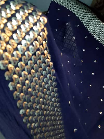 Sitara work dupatta shaffon