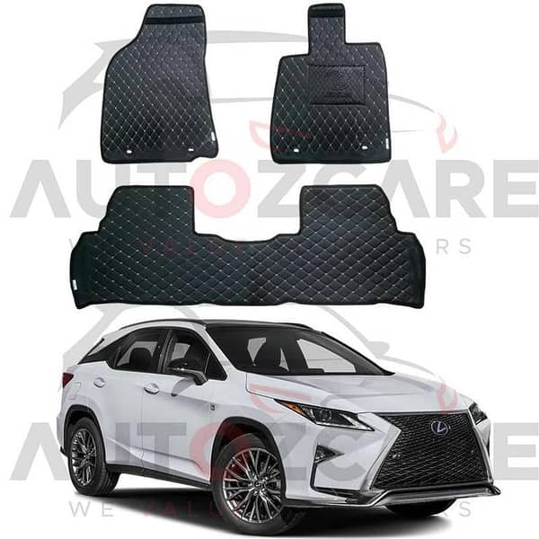 Lexus RX 450H 7D Floor Mat ( Flat Style ) 3PCS - Model 2008-2022