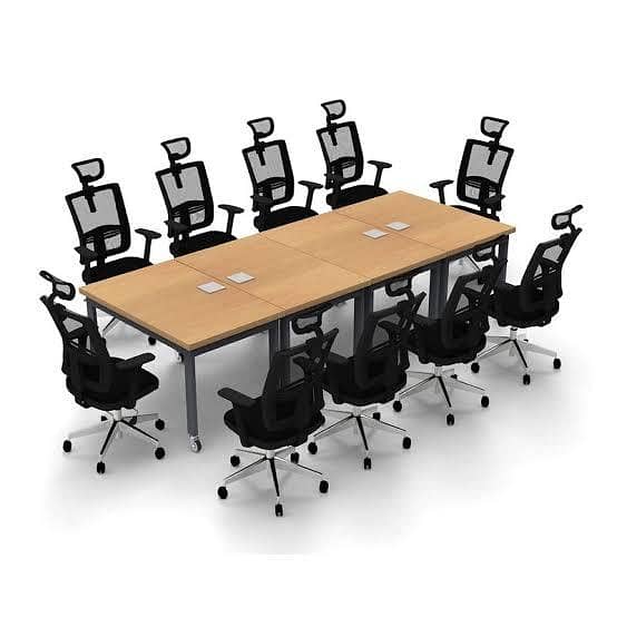 office table, conference table, workstation table, 4