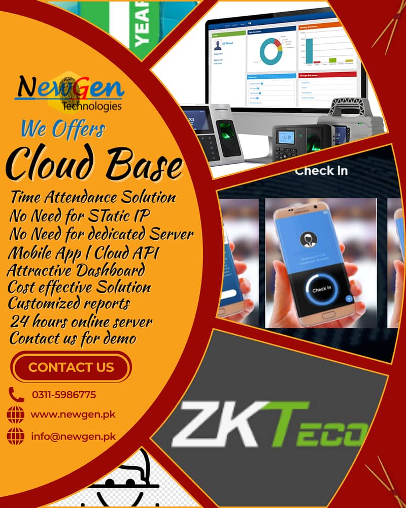 Zkteco Biotime Cloud Time Attendance Software Support License API 3