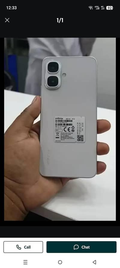 Infinix smart 10 10/10 condition box charger 4+4/62 only 2day used