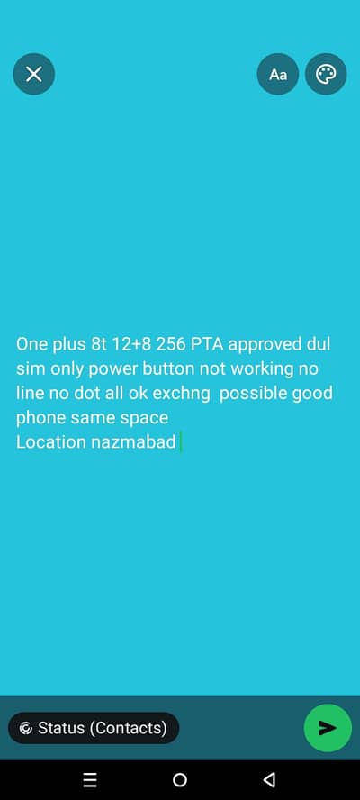 one plus 8t 12+8 256 pta approved pic Mai details hy