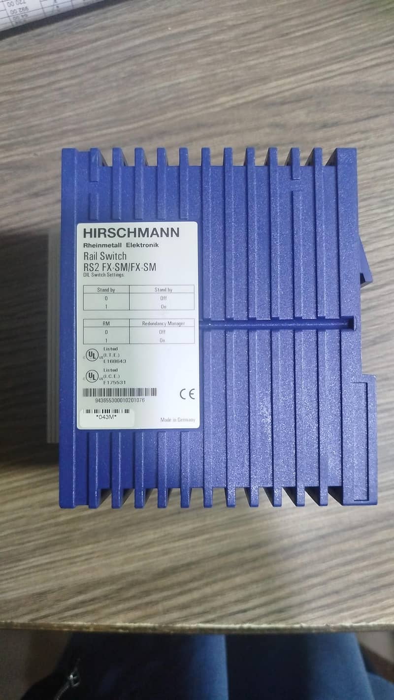 Ethernet Rail Switch . Hischarmann Germany 3