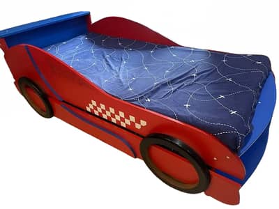 Kids Double Car Bed and Cabinet