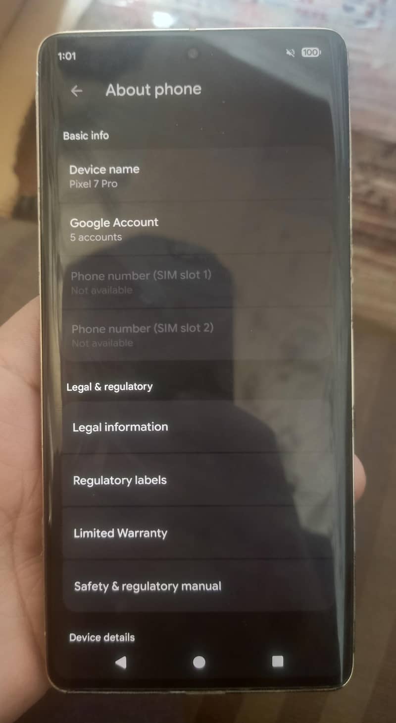 Google pixel 7 pro 0