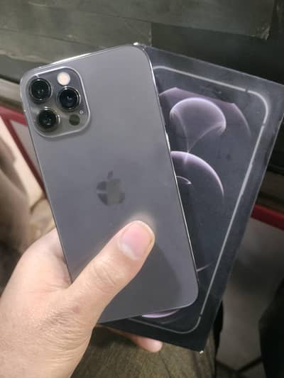 I phone 12 pro non PTA factory with box 2 month Sim time 93 health