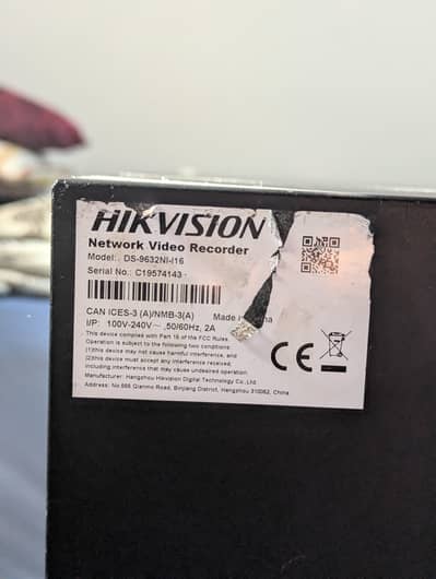 Hikevision NVR DS 9632 NI I16