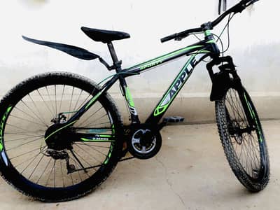 Sports Cycle green and black Color