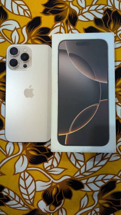 iPhone 16 Pro Max – 256GB – Desert Titanium – PTA Approved