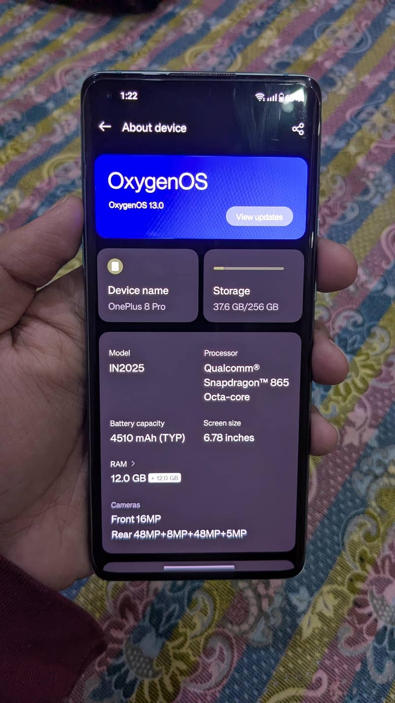 one plus 8 pro 12/256 0