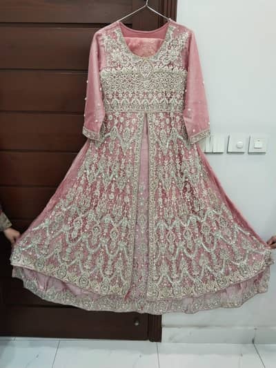 walima bridal maksi pur tisu or net front open (03280776200)