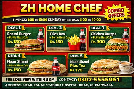 ZH HOME CHEF – Fresh & Tasty Combo Deals | Free Delivery