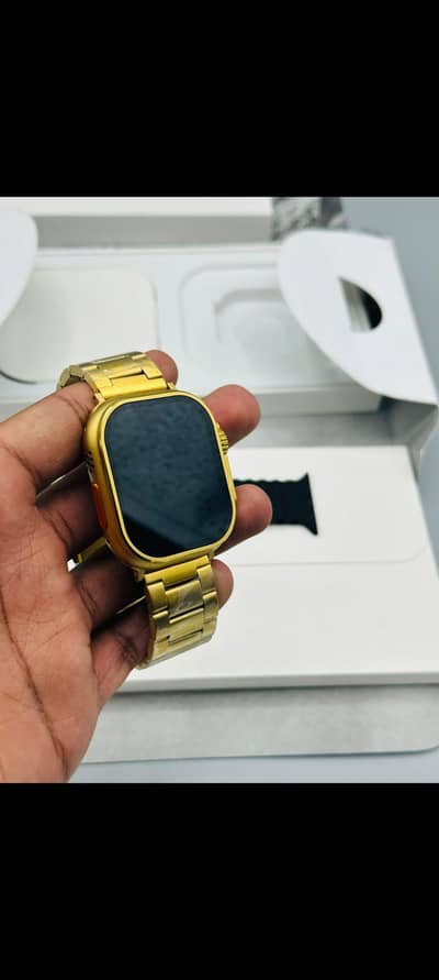 Watch ultra Max Gold edition with 4 straps
