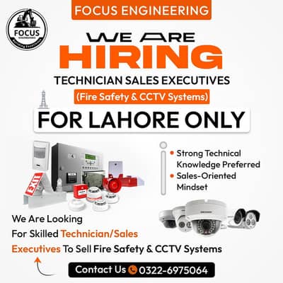 Sales person for Security cameras and fire fighting equipments