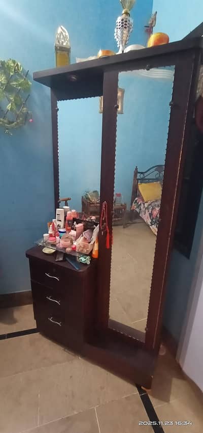 Double Bed with mattress and Dressing