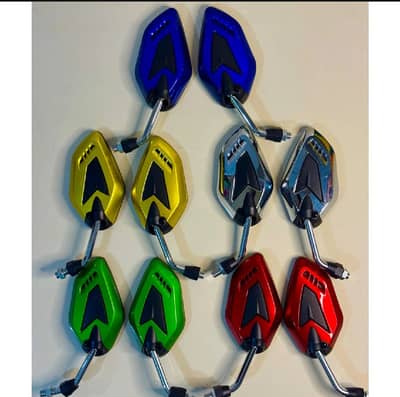 Side mirrors for 70/125 cc fancy side mirrors