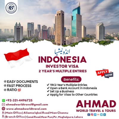 Indonesia Investor/Business Visa 2 Year's Multiple Entries