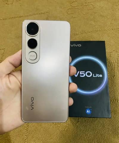 Vivo v50 lite 5g 12/256 Complete box urgent sale connect wtp no