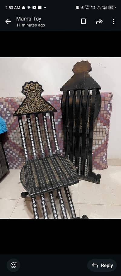 chinioti carving foldable chairs
