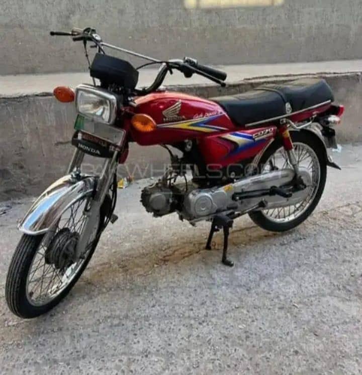 ہونڈا سی ڈی 70 بائو میٹر موقع پہ 0