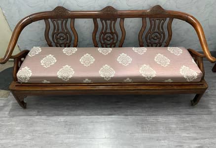 Wooden 5 Seater Sofa Set
