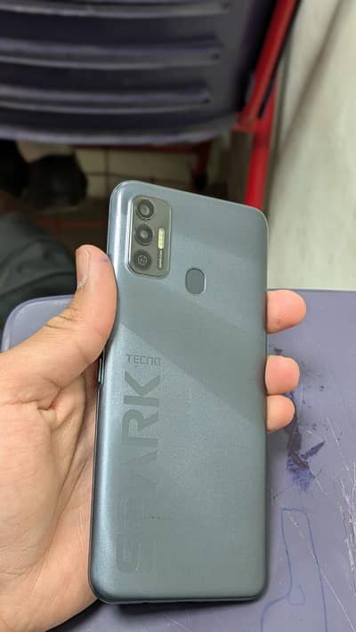 Tecno Spark 7 with box charge