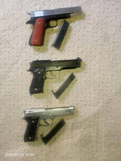 Buy Silver Metal Gun For Kids 12+ | Get Mini Gun For Free | Match Gun