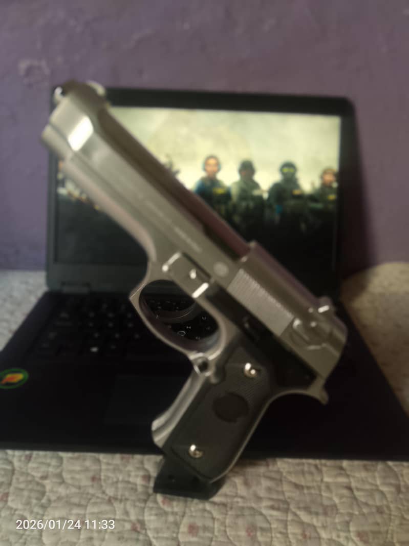 Buy Silver Metal Gun For Kids 12+ | Get Mini Gun For Free | Match Gun ...