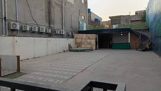 1 Kanal Commercial Plot For Rent In Johar Town Main Road For Fast Food Dhaba, Workshop And Circket Ground Other Commercial Activities