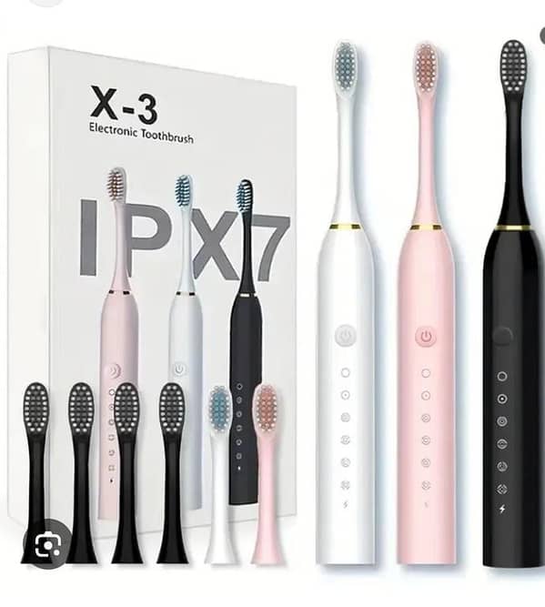 6 Modes Electric Toothbrushes for Adults Kids Smart Timer Rechargeable Whitening Toothbrush IPX7 Waterproof Tooth brush holder