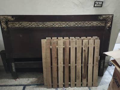 bed. two side table. . . . . .