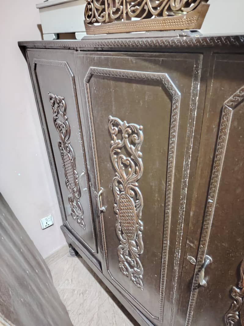 3 door wardrobe solid wood 3