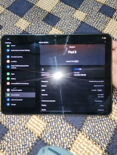 Oppo pad 3 12gb Ram 256 Rom