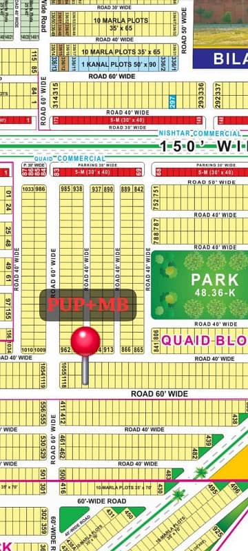 10 Marla Plot For Sale Quaid Block