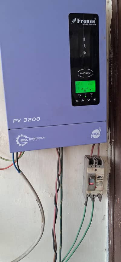 Fronus inverter 3kw running condition