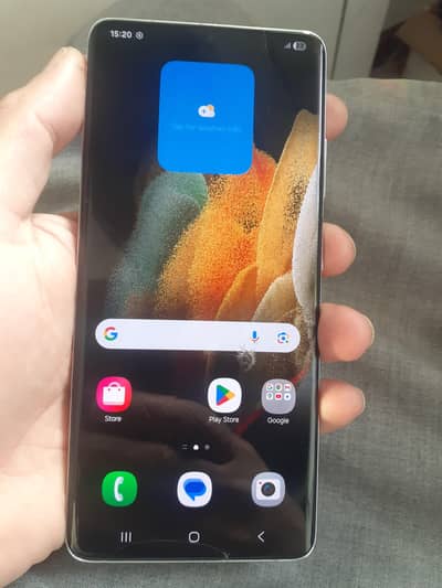 samsung s21 ultra non pta 12 256gb glass cracked but working perfectly