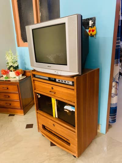 Tv with  TV trolley