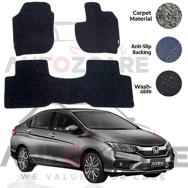 Honda City Genuine Fitting Carpet Floor Mat 3PCS - Model 2022-2025