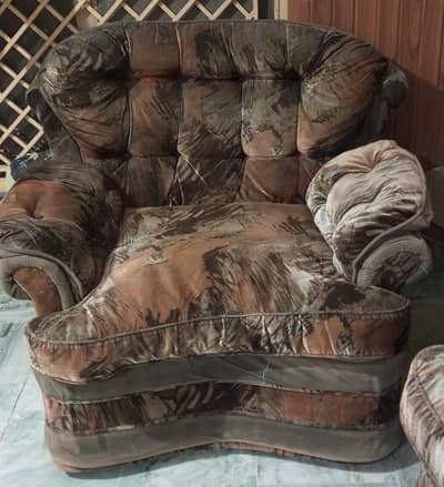 Solid Wood 5 seater Sofa Set