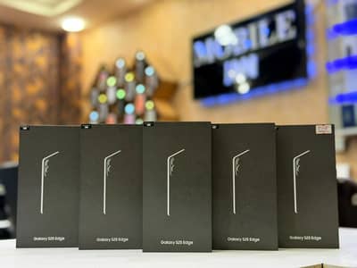 Box Pack Samsung Galaxy S25 Edge 256GB | 512GB Factory Unlock Jet Bla