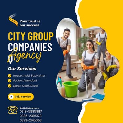 Maids, Nanny, Cook, Driver,, Attendent etc.