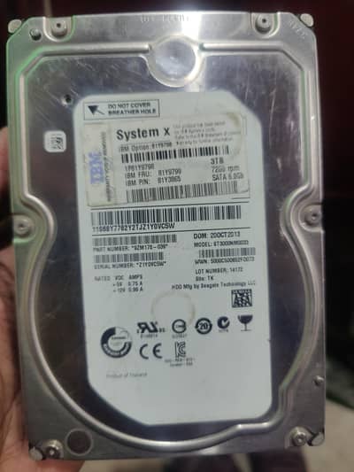 3TB Hard Drive 100% Health 100% Performance