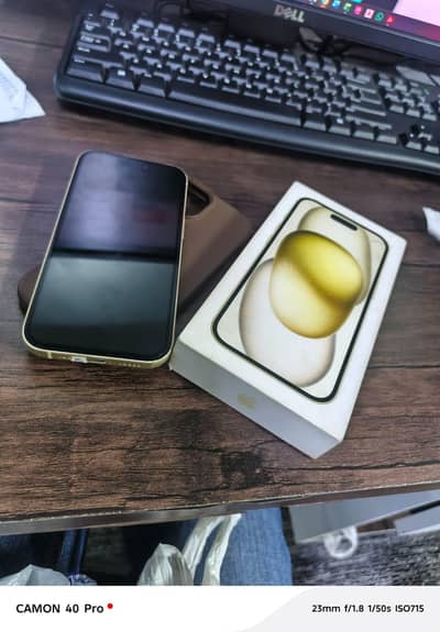 Apple iPhone 15 JV | 128GB | Yellow | iOS 26.2 Updated | With Box