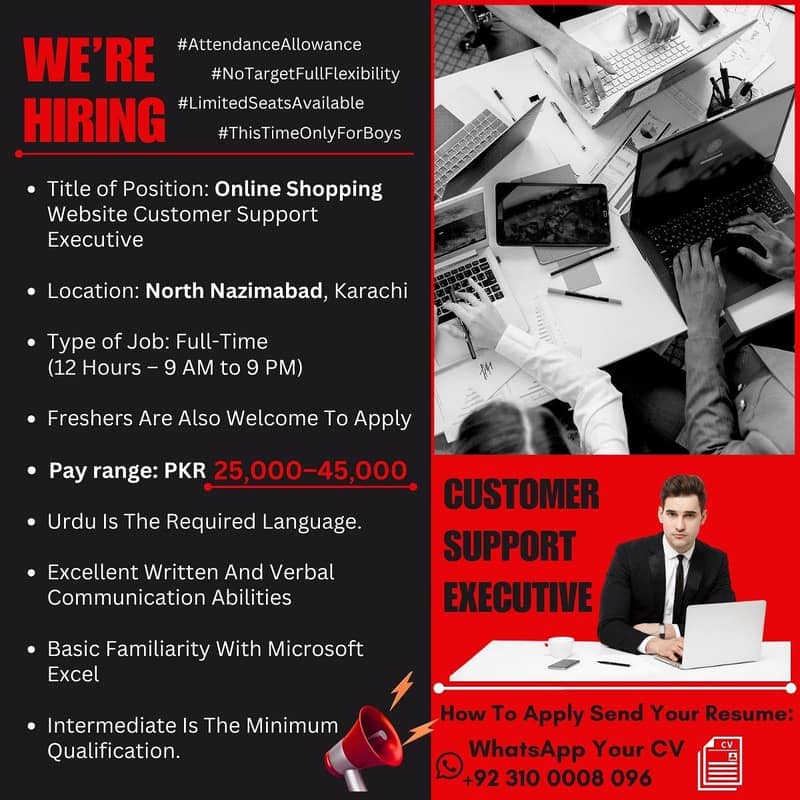 Customer Support Executive 0