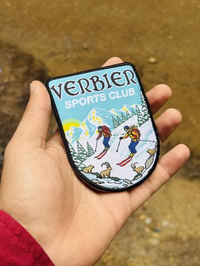 Woven labels woven patch iron on Patch merrow border patch tag logo