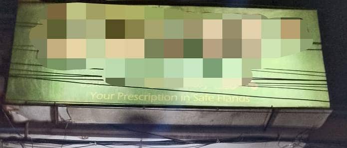 10 by 4 size back light board available urgent for sale